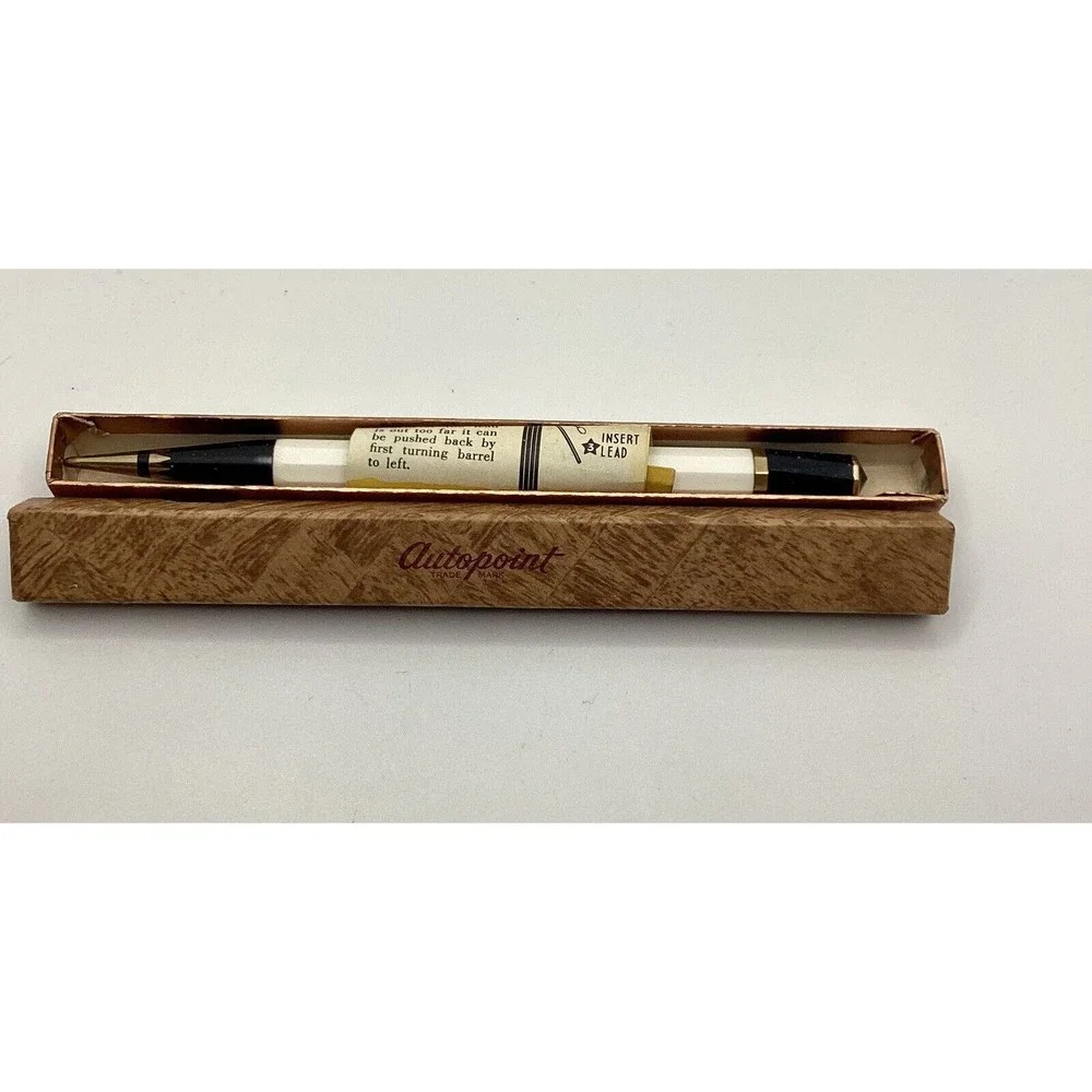 Vintage 1947 Autopoint Deluxe #52G Pencil “Caterpillar” Advert New Old Stock